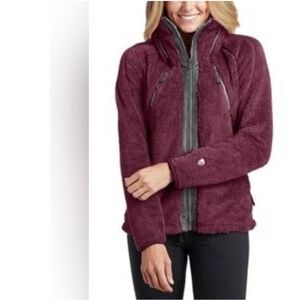 Kuhl Flight Jacket in Fig Purple Fleece Small EUC
